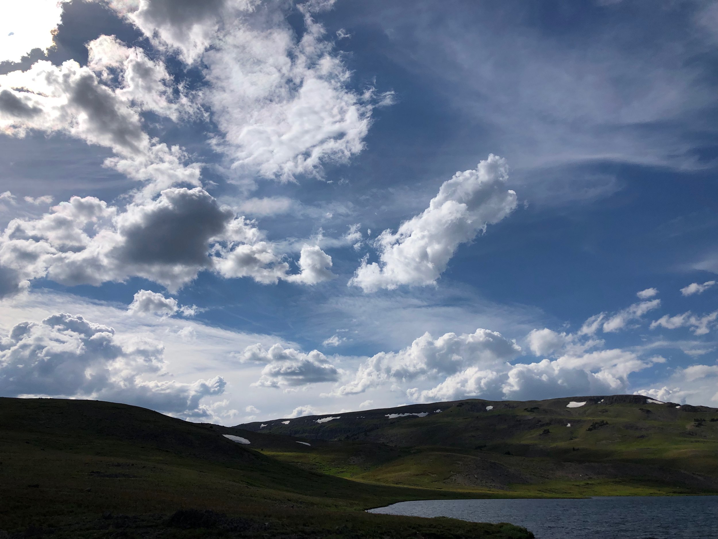 Clouds above Ferry Lake