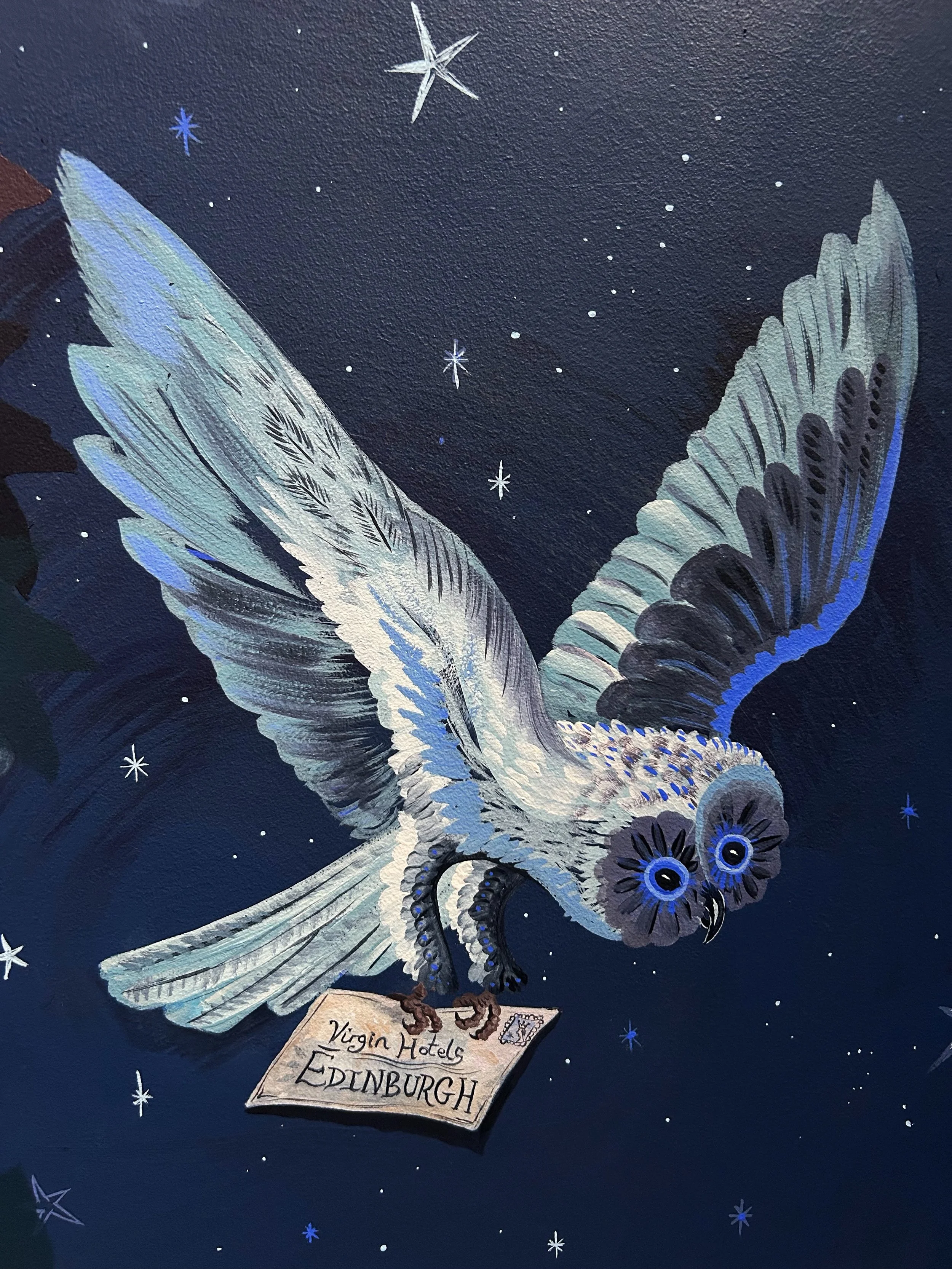 A little secret I can finally share&hellip; ✨

Earlier this summer I was commissioned by @virginhotelsedi to design and create the artwork for their new Spellbound Suite &mdash; an enchanted interior inspired by Edinburgh&rsquo;s connections to story