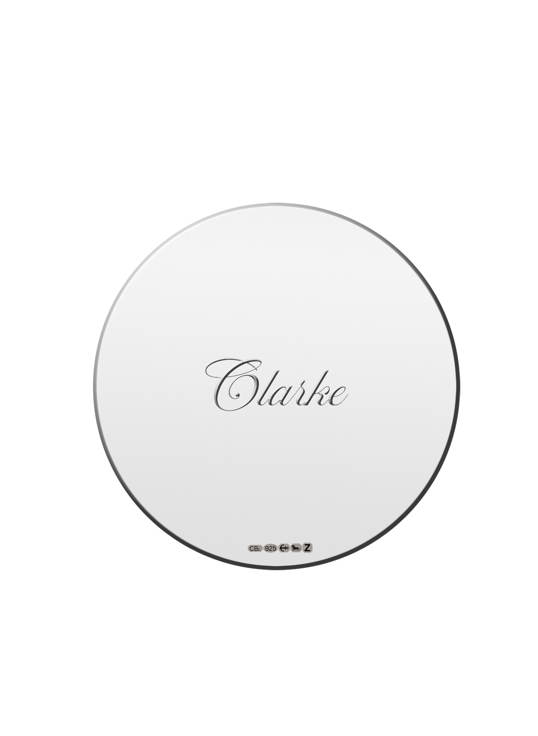 Silver personalised coaster