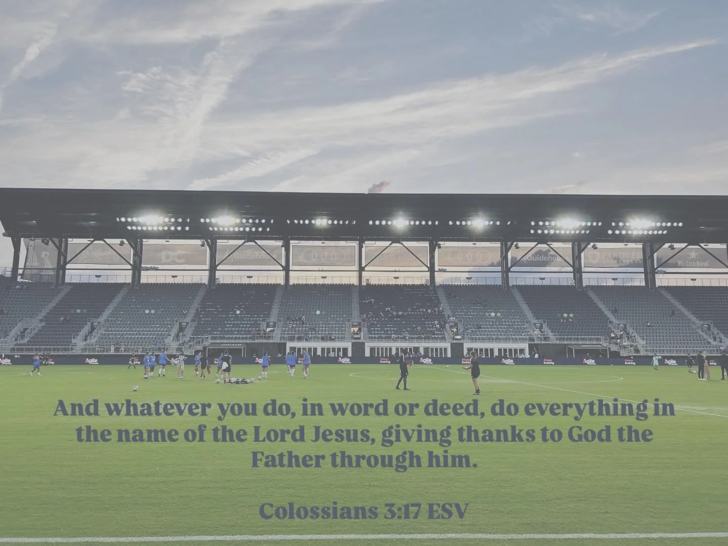 Whether it&rsquo;s on the field or off, whatever your role is; let&rsquo;s do everything for the Lord, just as Colossians 3:17 says.

#chaplaincy #prosoccer #prosports #doitallforgod #soccerforgod #onthefield #sportsministry