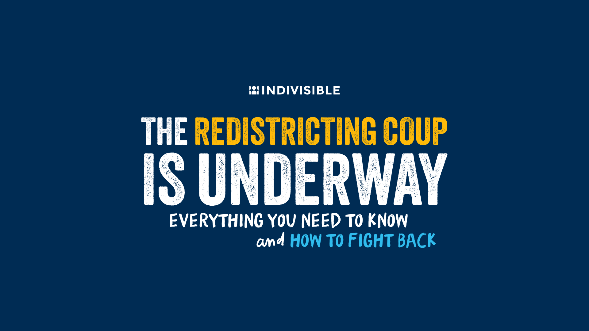 Fight Back Against the Trump Redistricting Coup