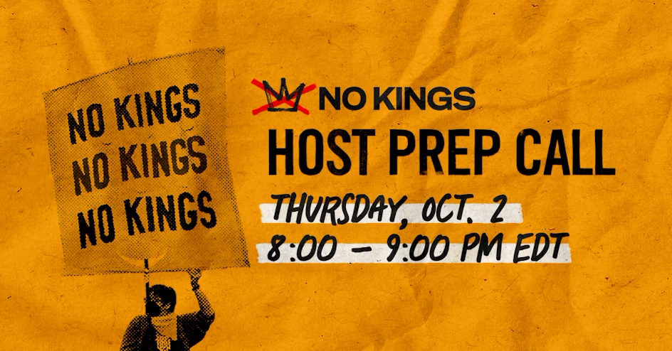 No Kings Host Prep Call