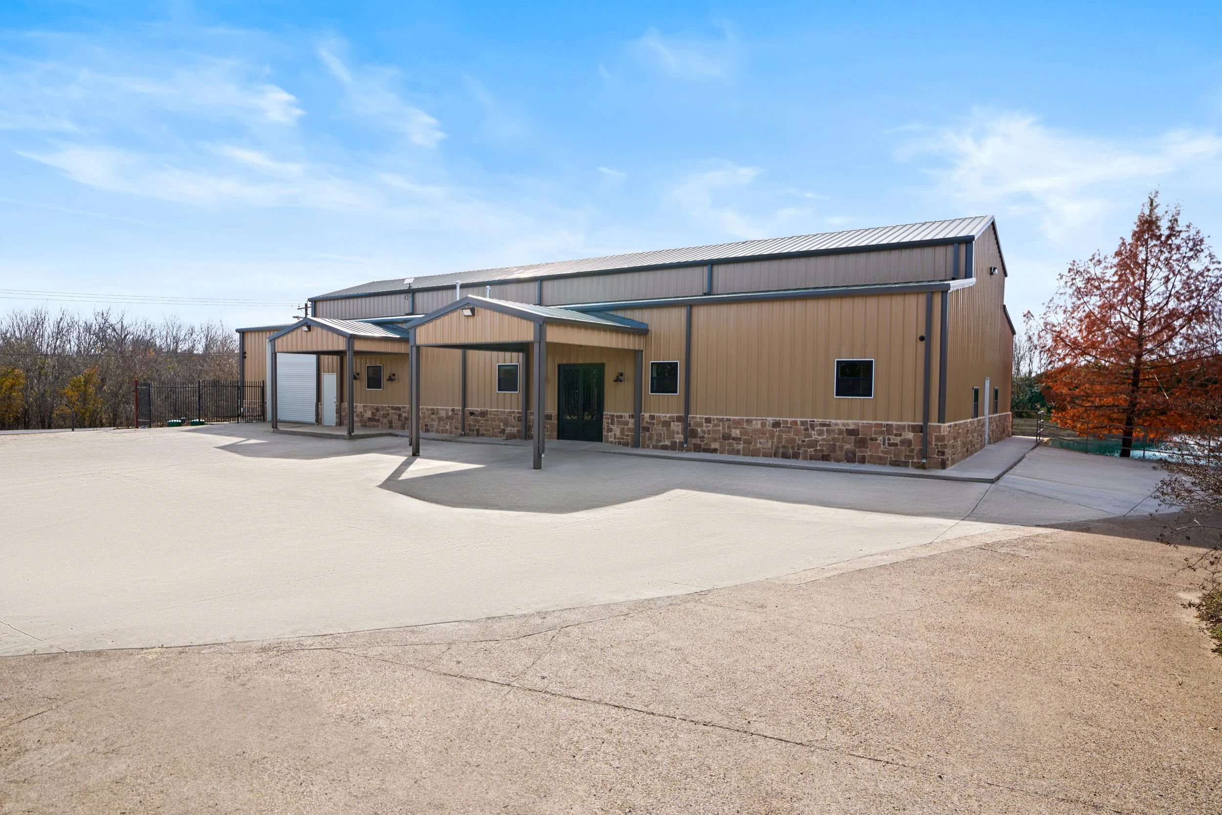 front yard of the ritz on buffalo creek house