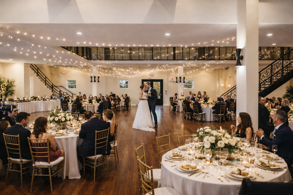 Wedding ceremony at The Ritz on Buffalo Creek — outdoor waterfront venue in Forney TX