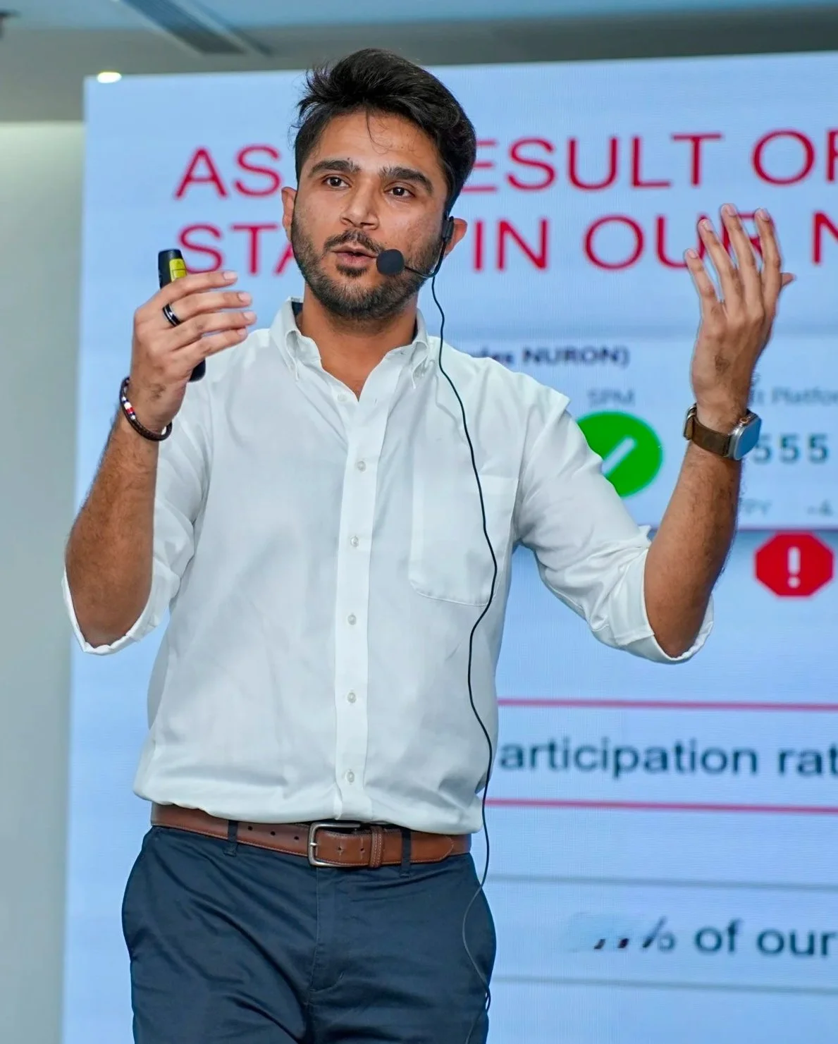 Rehan Arif facilitating consultative sales training for technical and B2B sales teams
