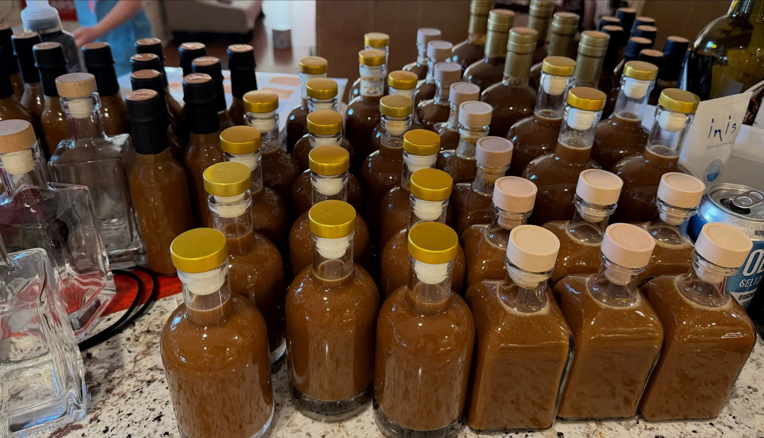 Just getting a few more bottles ready for Loblolly! My booth will be over by City Hall! Who&rsquo;s coming to see me? #hgwharvestco