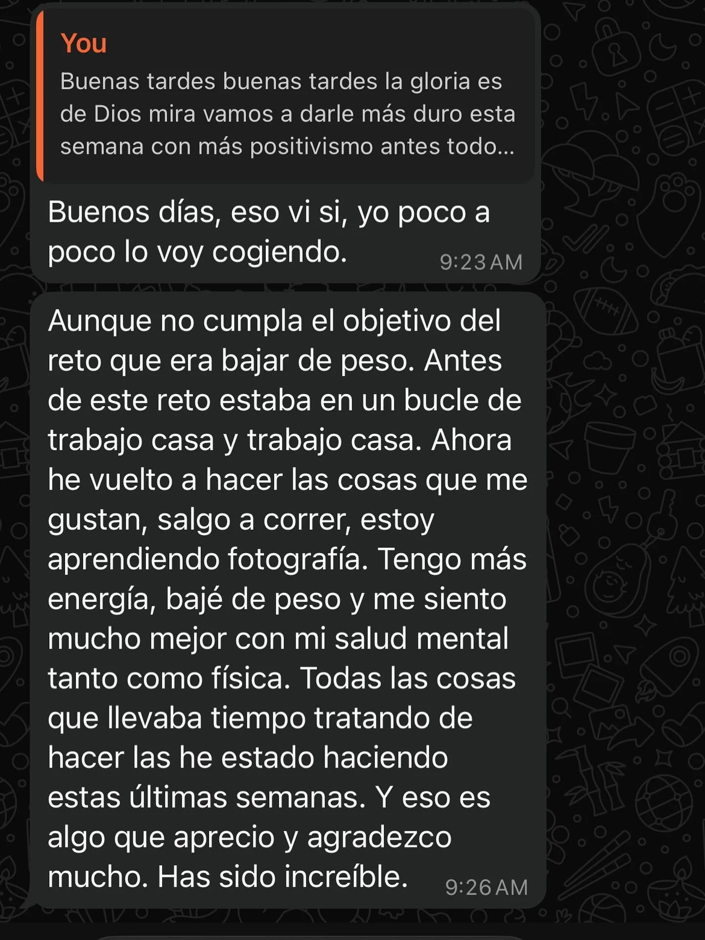 Mensajes as&iacute; es que me interesan ami tener 📍👀 Dios la gloria se siente bien