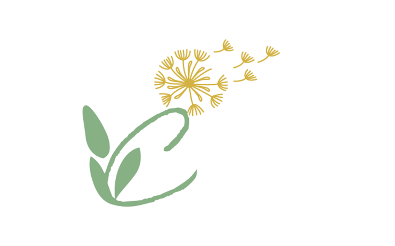 Illustration minimaliste d'une plante avec une fleur jaune et des feuilles vertes