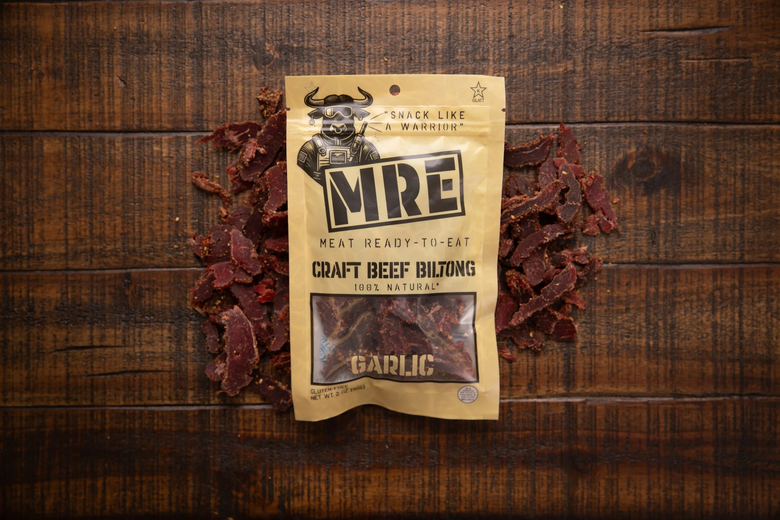Garlic Craft Beef Biltong: Seal Team Beef