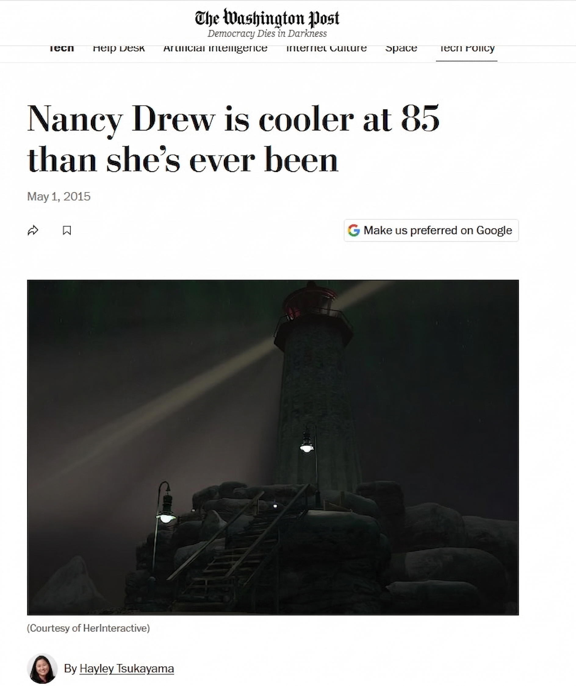 Washington Post - Nancy Drew