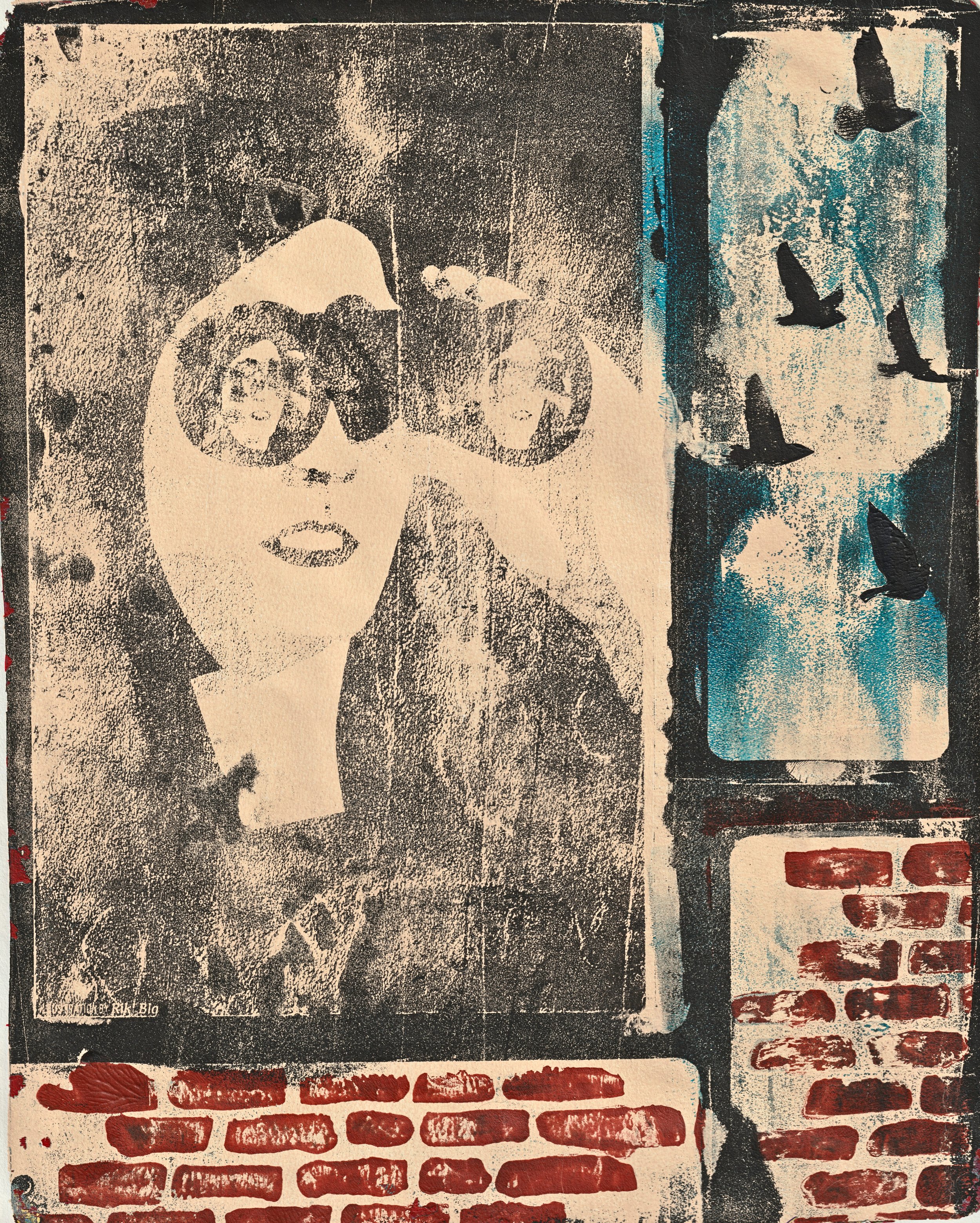 Looking Out- Original 8x10