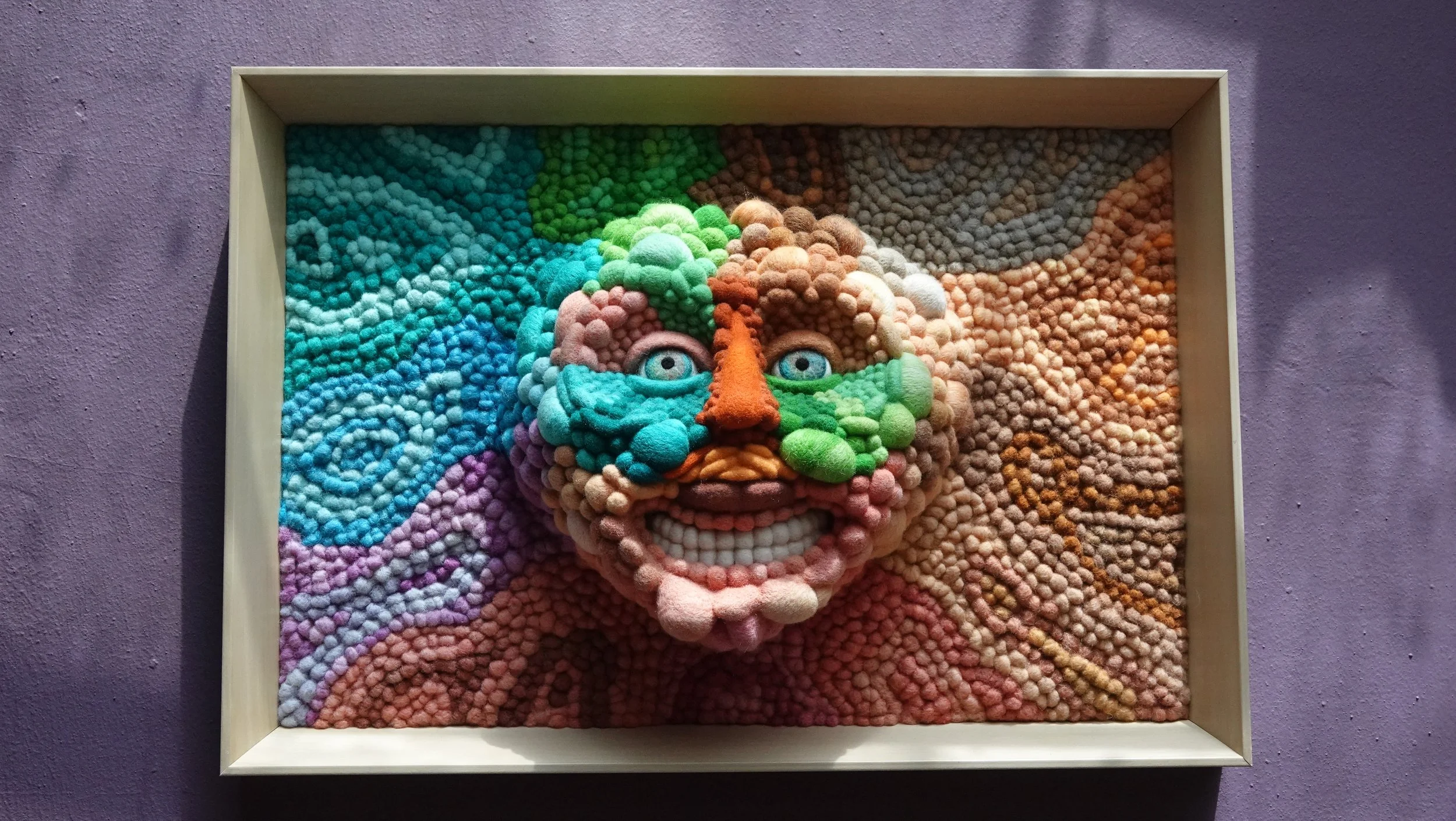  Felted wool sculpture