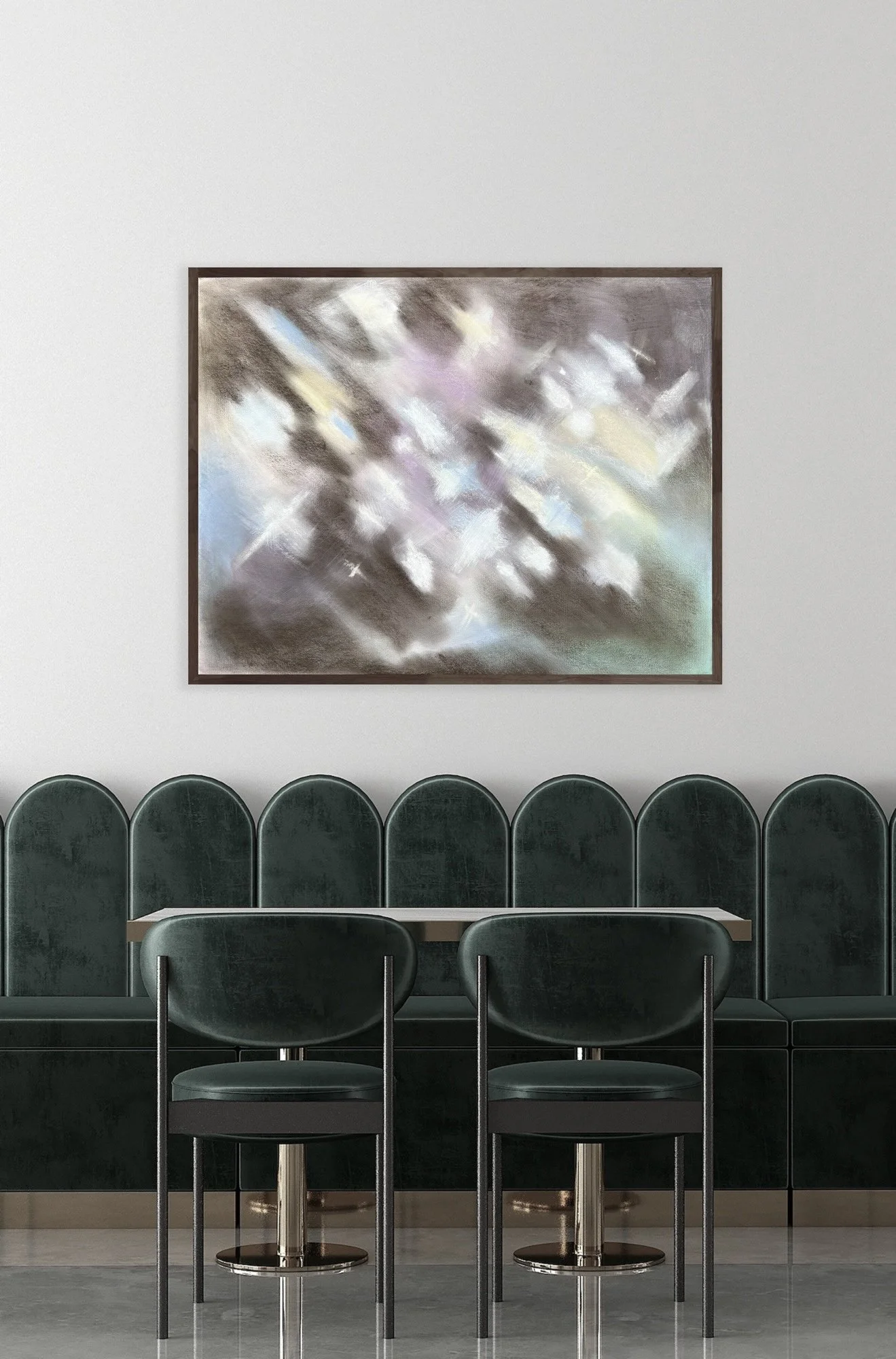 Soft abstract artwork representing Jesus weeping and God’s presence in sorrow