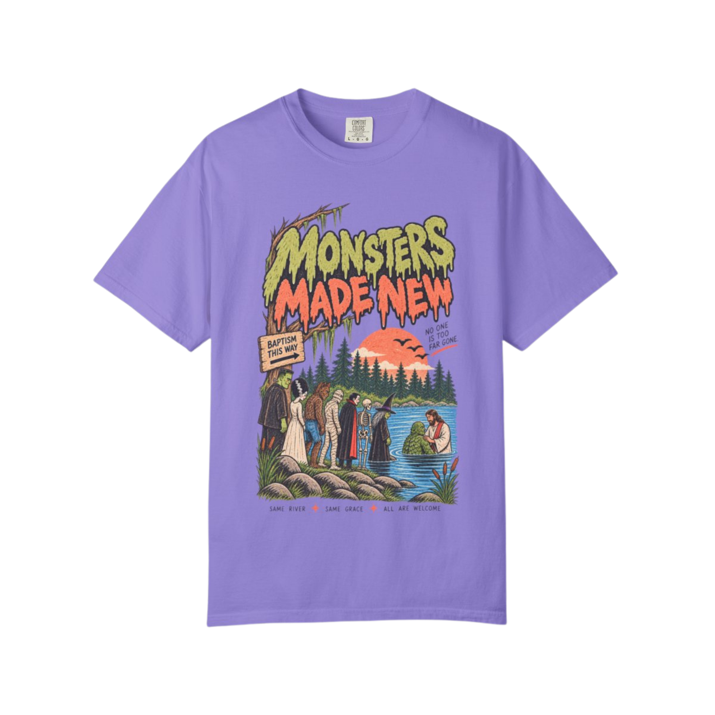 Monster Baptism Oversized Tee