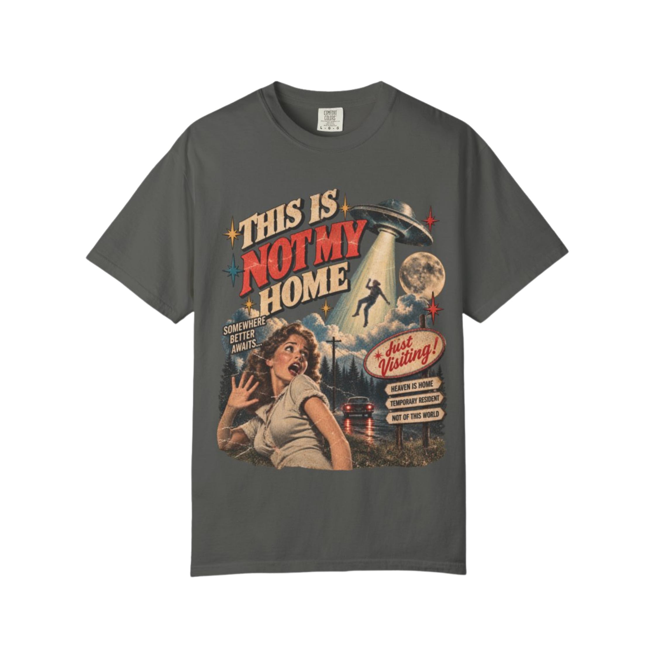 This Is Not My Home Oversized Tee
