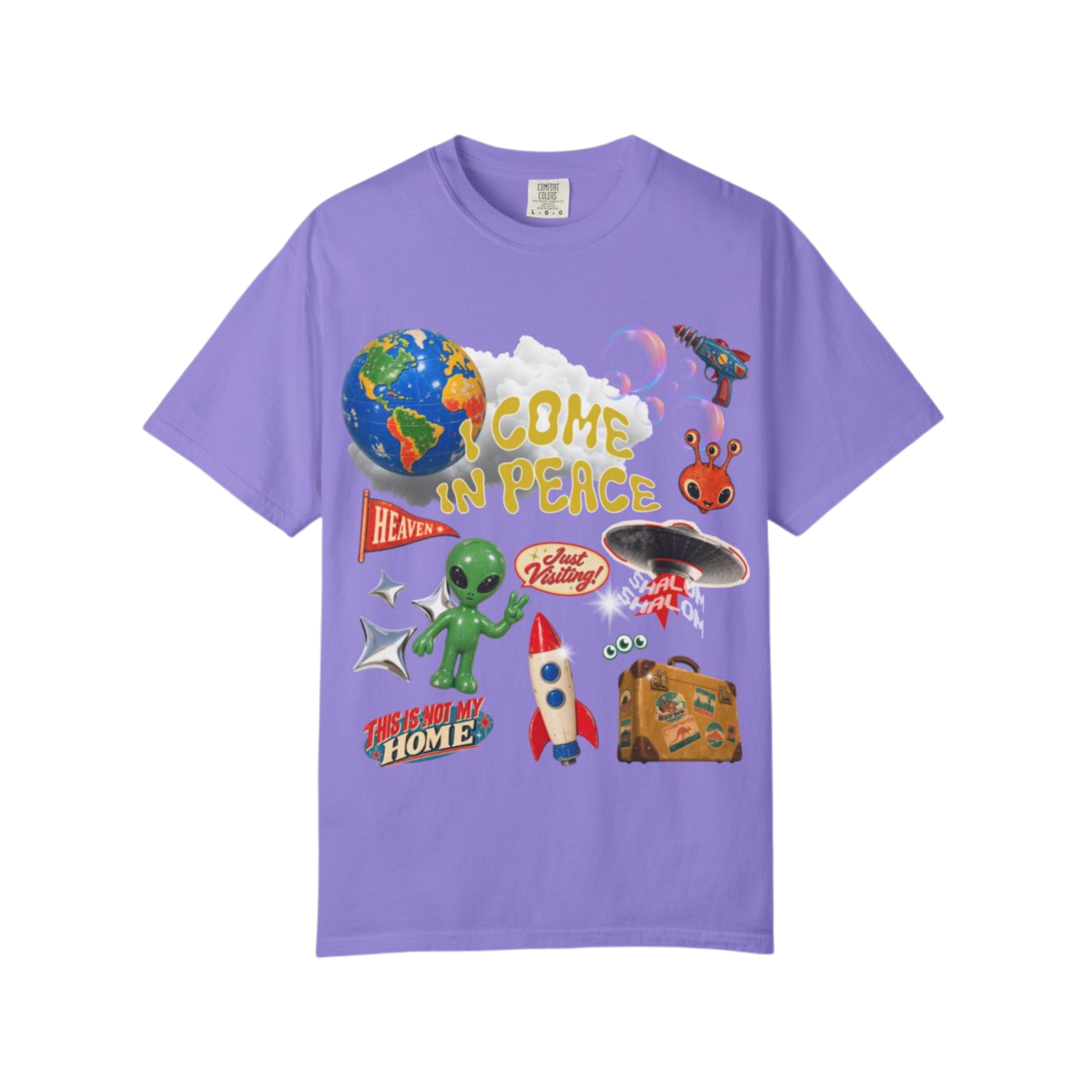 Come in Peace Oversized Tee