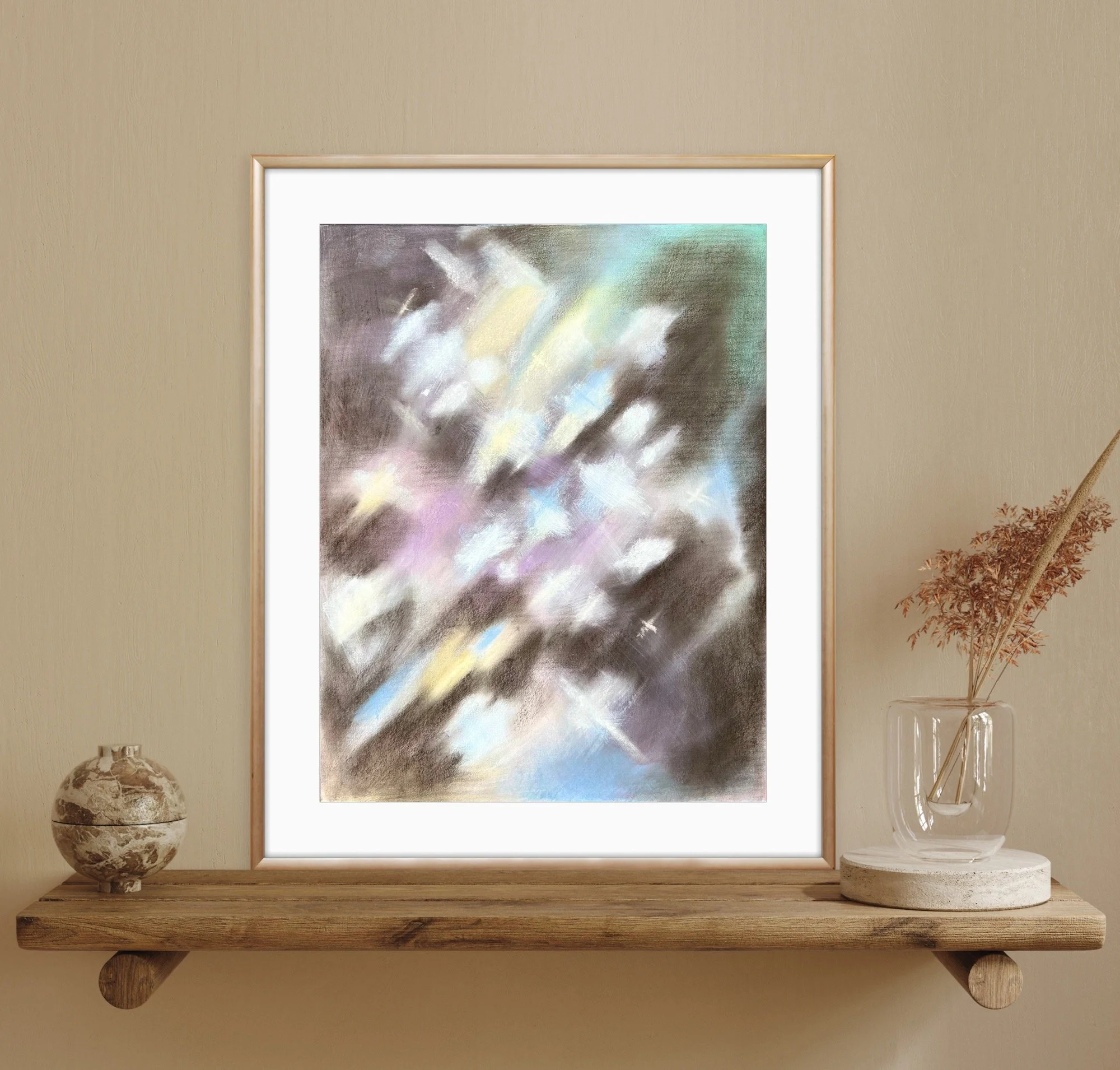 Faith-based wall art showing emotional healing and biblical grief comfort