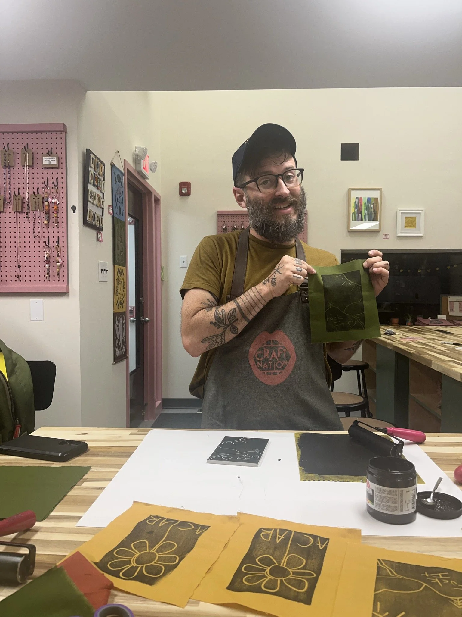 Intro to Block Print, Friday 7/17