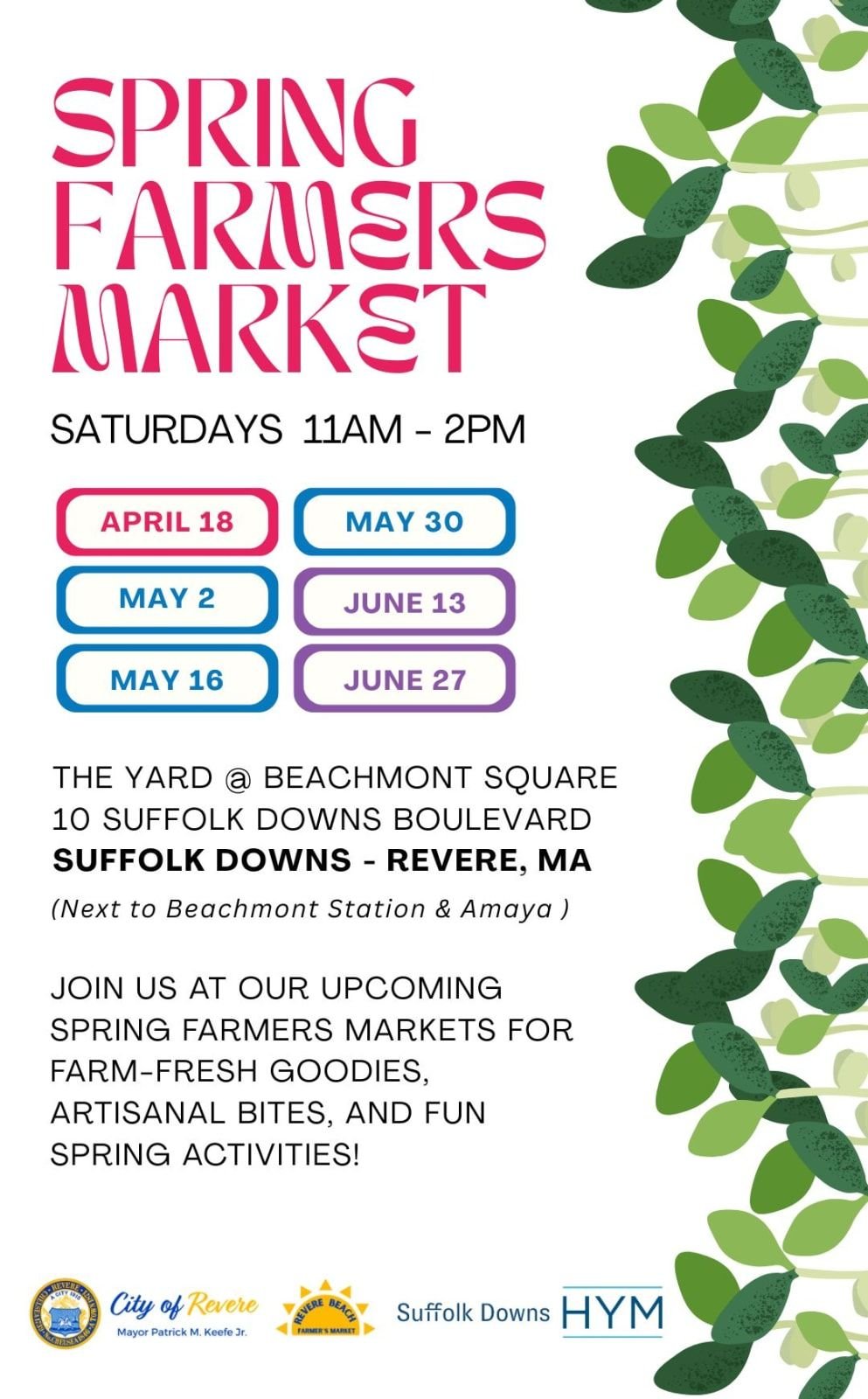 Suffolk Downs Spring Farmers Market