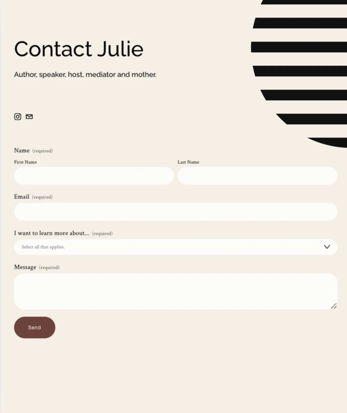 Let’s get personal! There is a place on my website to submit thoughts/ideas. If you are struggling with a specific communication issue or recognize the value in something you have learned in your marriage, I would love to hear from you! 
