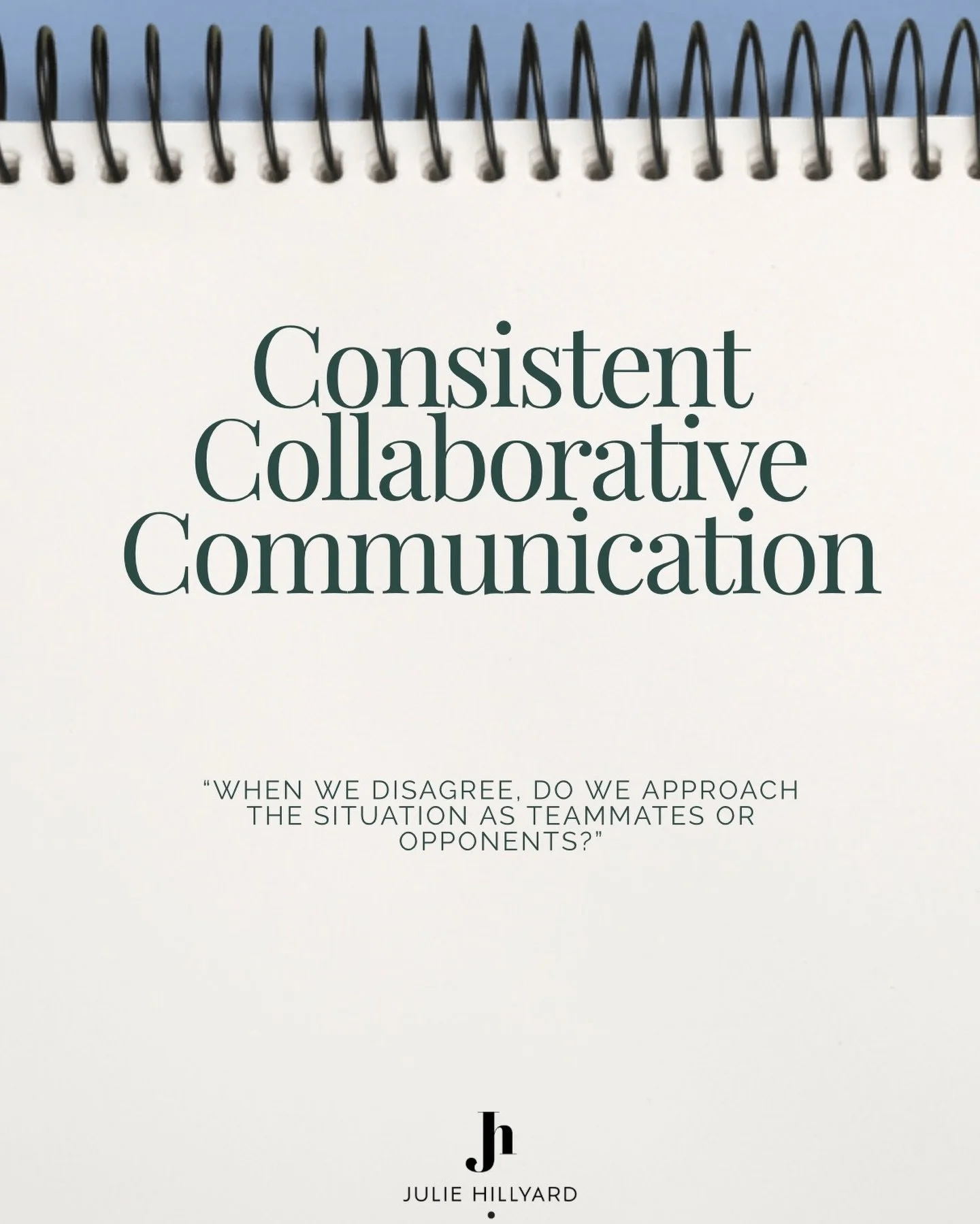Todd and I have code language when things get a little heated to remind us that we are working toward the same goal even if we disagree about the approach. We simply say &ldquo;Same Team&rdquo; to remind us that we are united in what we are trying to