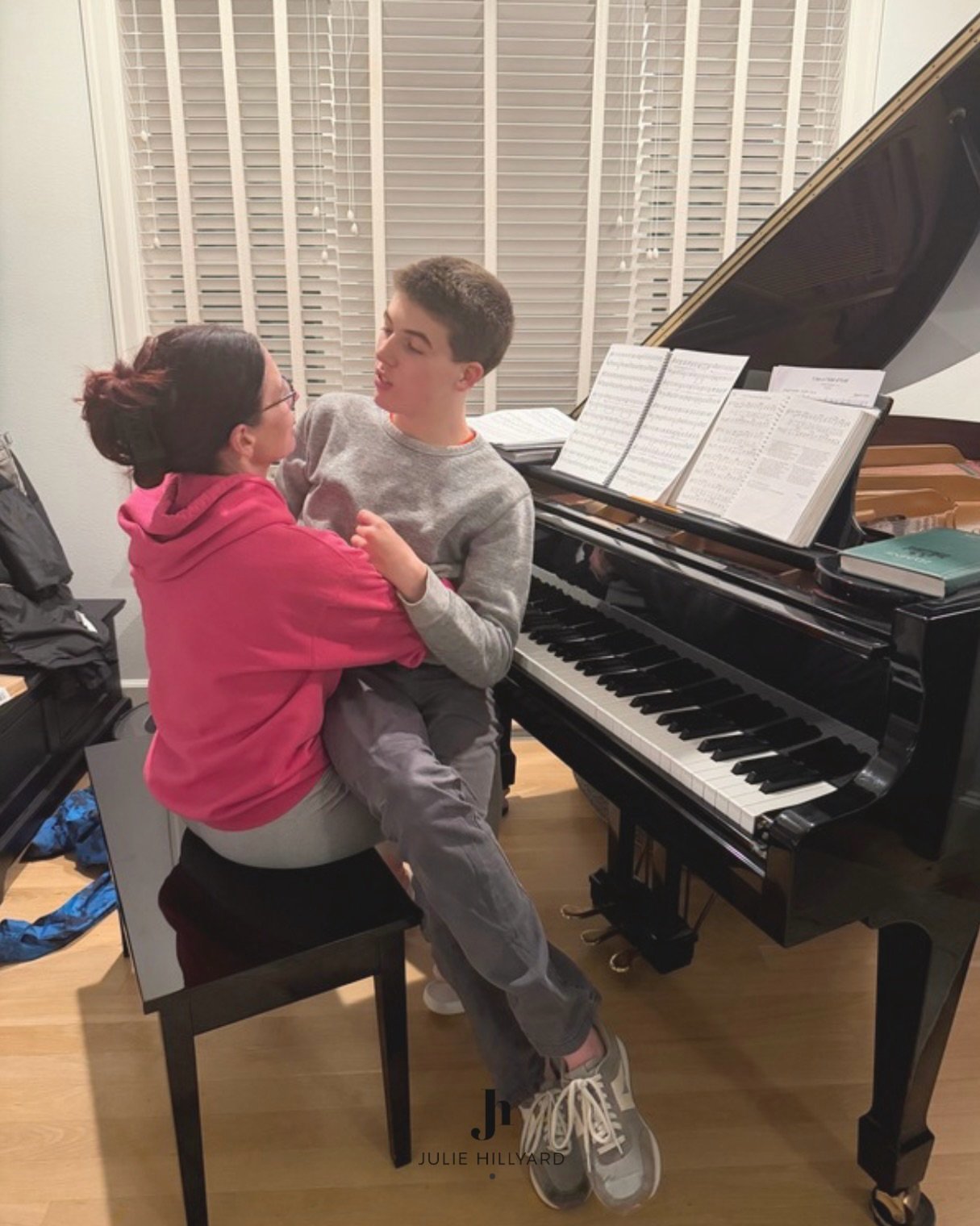 I feel like Matt was saying &ldquo;Mom, we need to talk and it needs to be right now&hellip; Just kidding. I really need a hug.&rdquo;

I sometimes do this. I talk at Todd, I bring things up, I make noises to distract him&hellip; Not because I really