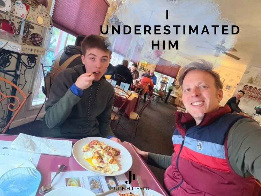 I think sometimes we underestimate each other. I was out of town with Adi and Todd was in charge of Matt. He might not remember to give him his meds every time, and Matt&rsquo;s routines may be disrupted, but Todd does things I would never attempt an