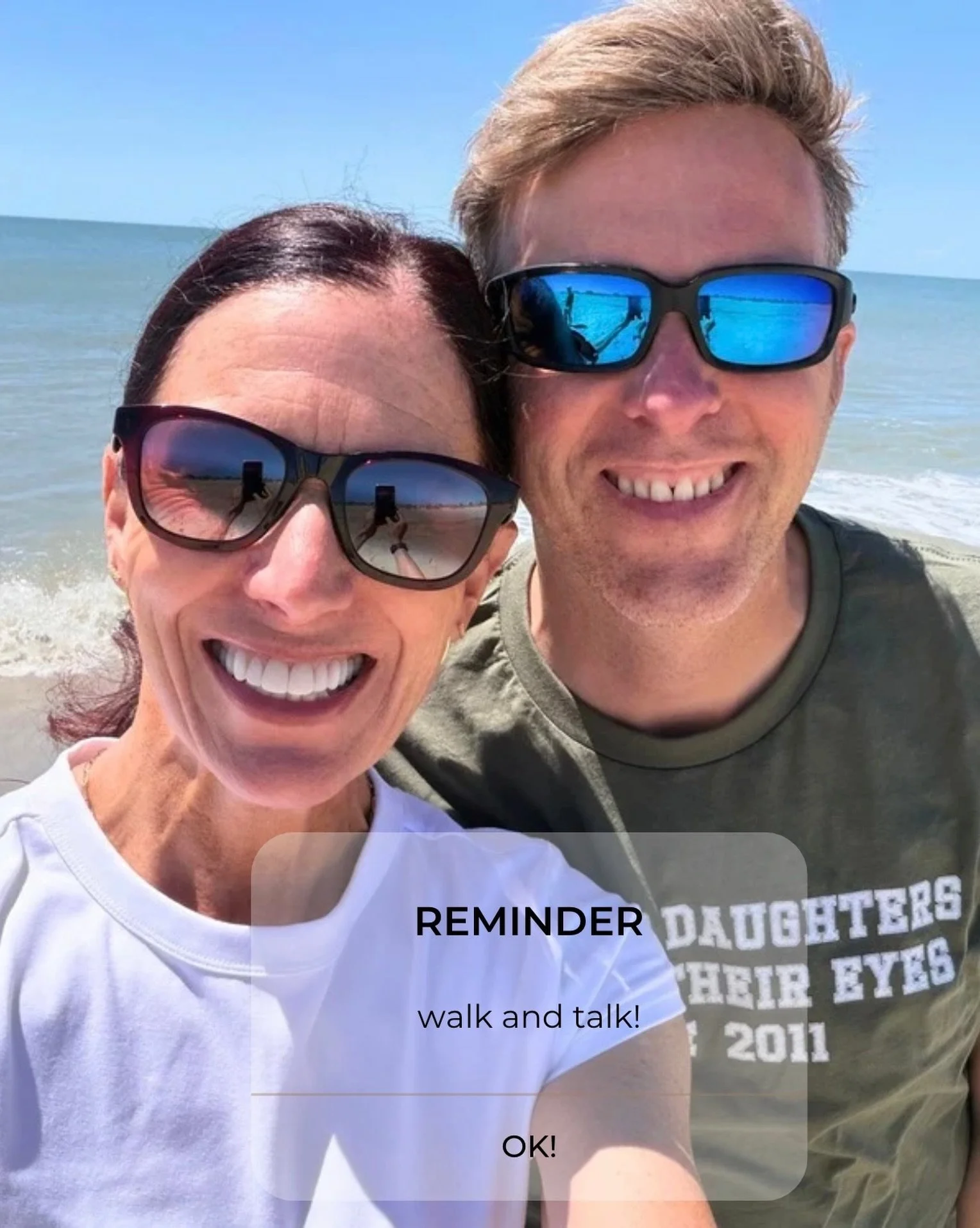 Walk and talk&mdash;I highly recommend it. We tackled our most difficult topic this week on a walk&hellip;and made the best progress we have made in awhile. More blood pumping to the brain&hellip;and accountable for not yelling at each other since yo