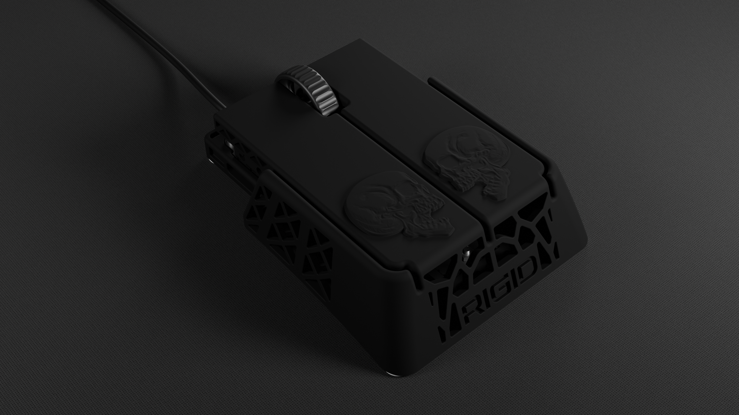 CLR1 Black Gaming Mouse - Skull Edition