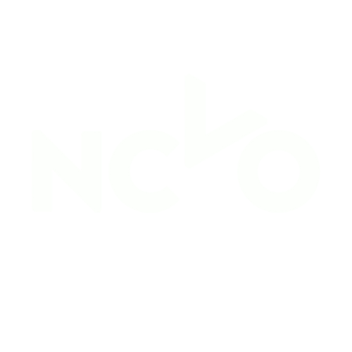 NCVO logo in white on a black background.