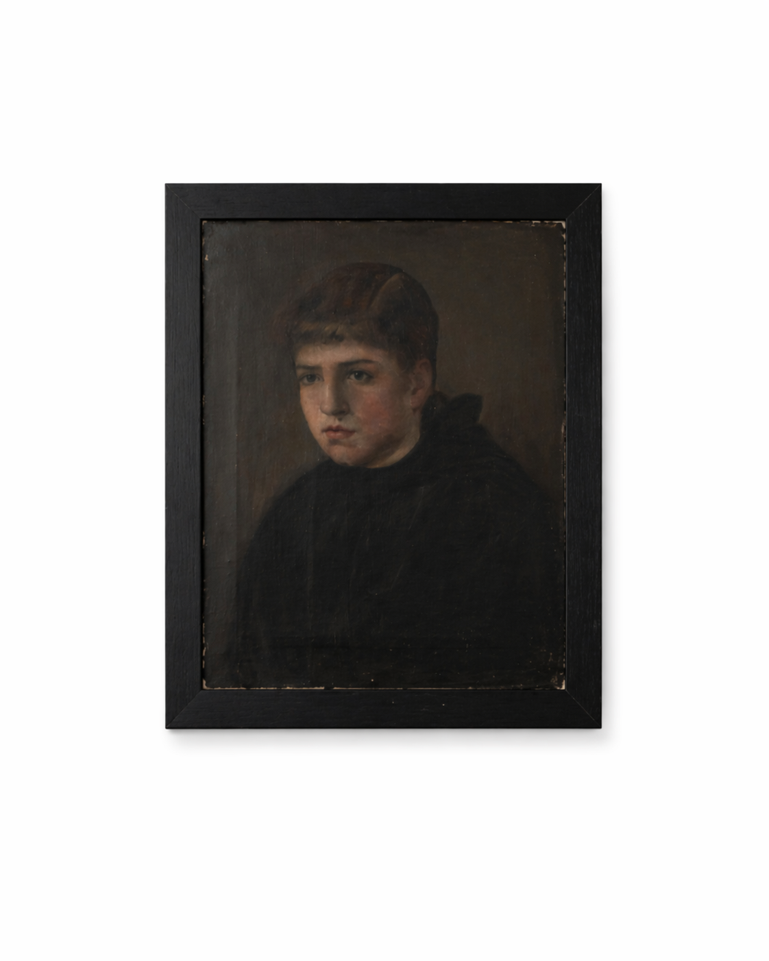 French Oil on Canvas Portrait of an Altar Boy, c. 1900