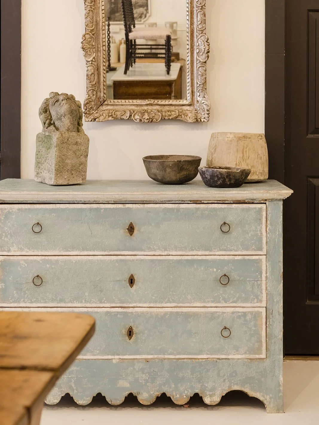 Bringing a Pair of ITALIAN 19th century commodes recently redecorated powder blue paint, circa 1840, to the @thenashvilleshow this week along with lots of other inventory. I hope to see you there! 
.
.
.
#nashvilleantiques #nashvilleantiquedealer #na