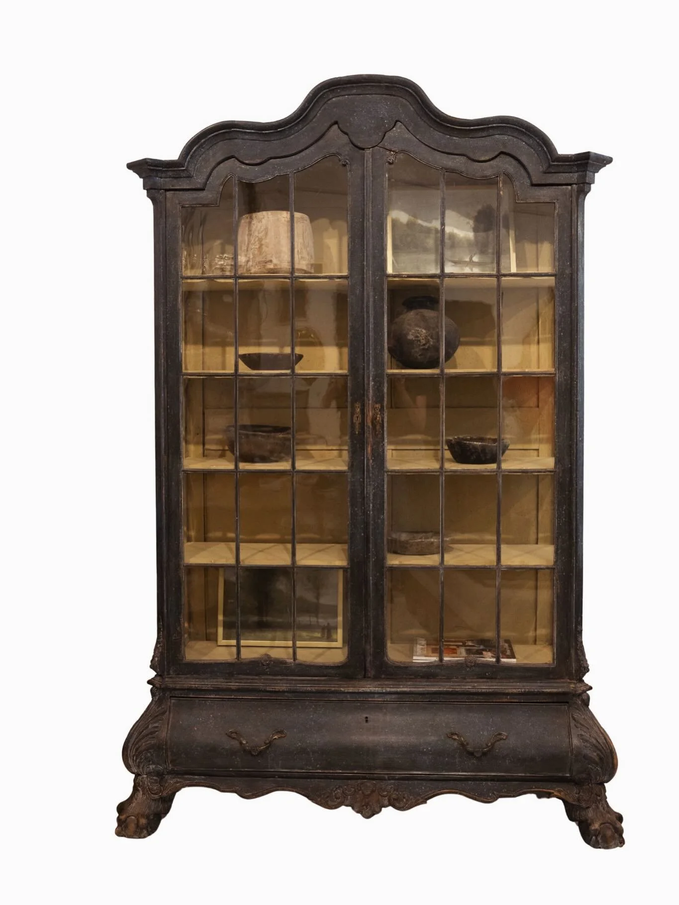 Going to miss this Large beauty. Glazed Dutch Vitrine from the Netherlands c1890 #europeanantiques #nashvilleantiques