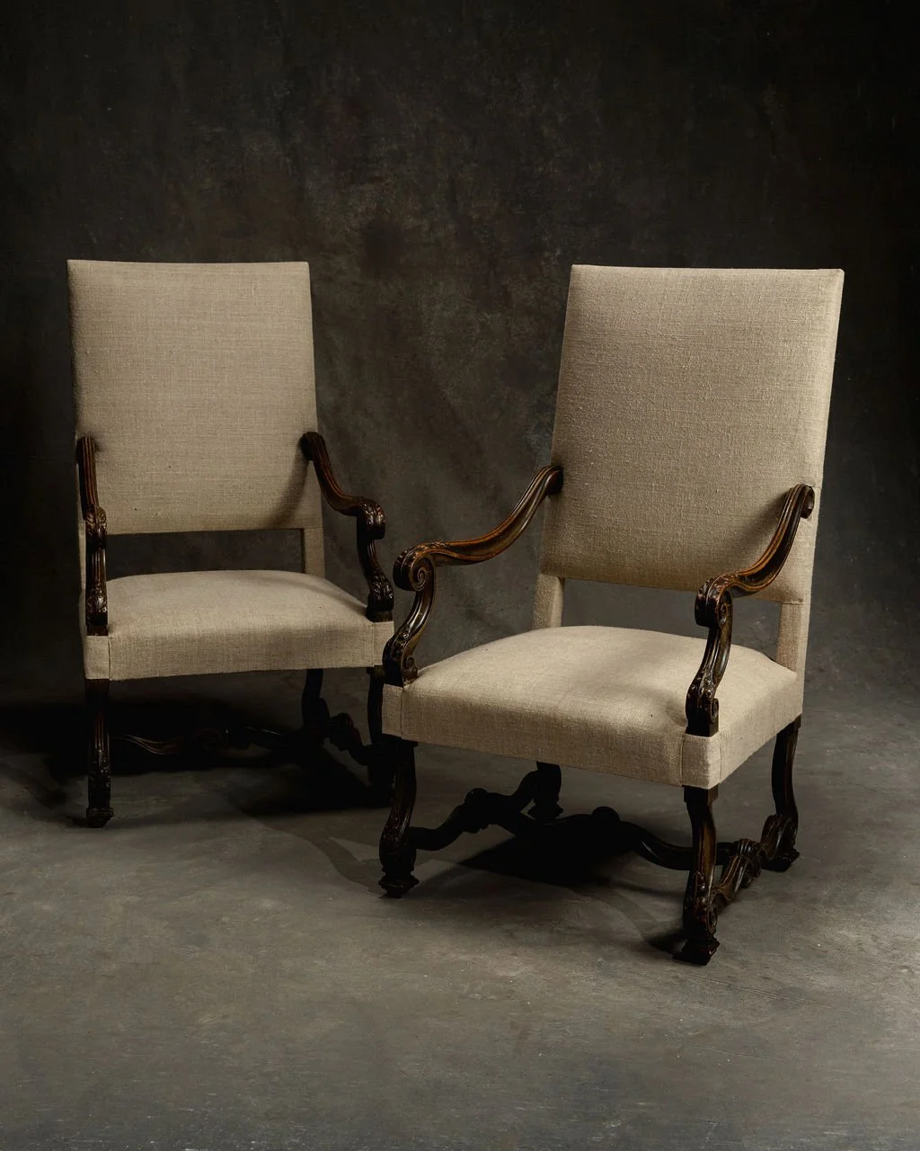 Pair of Louis XIV Os de Mouton Chairs (C. 1880)