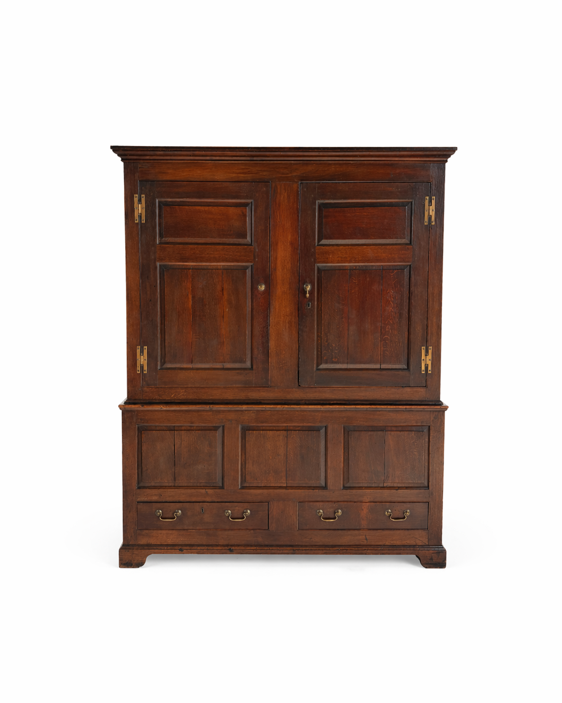 George III Oak Press Cupboard English 1890