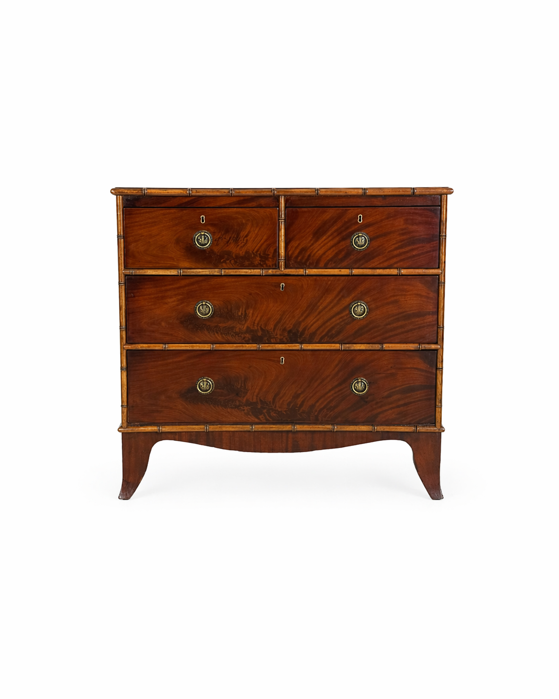 Faux Bamboo English Chest