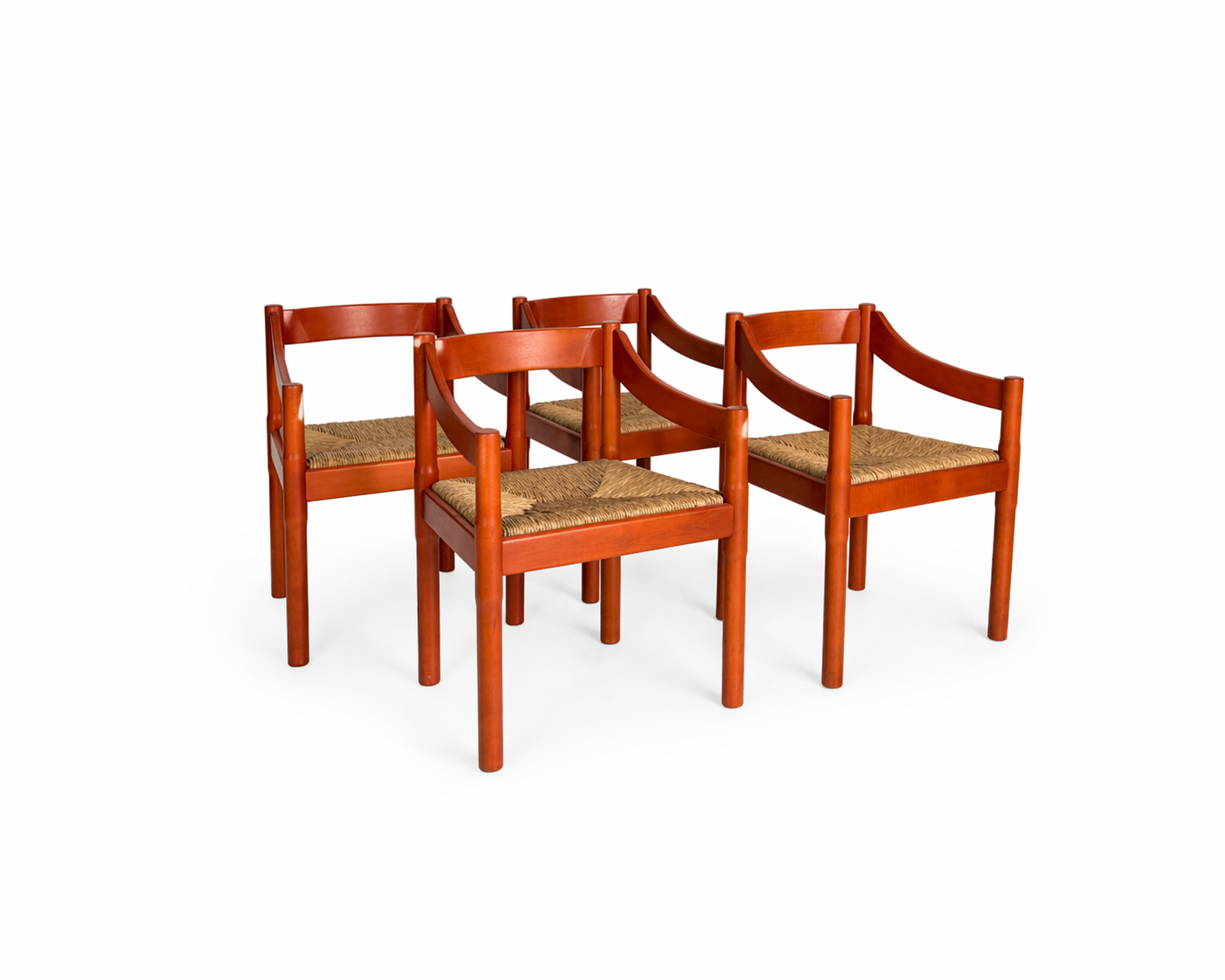 Set of 4 Carimate Magistretti Chairs