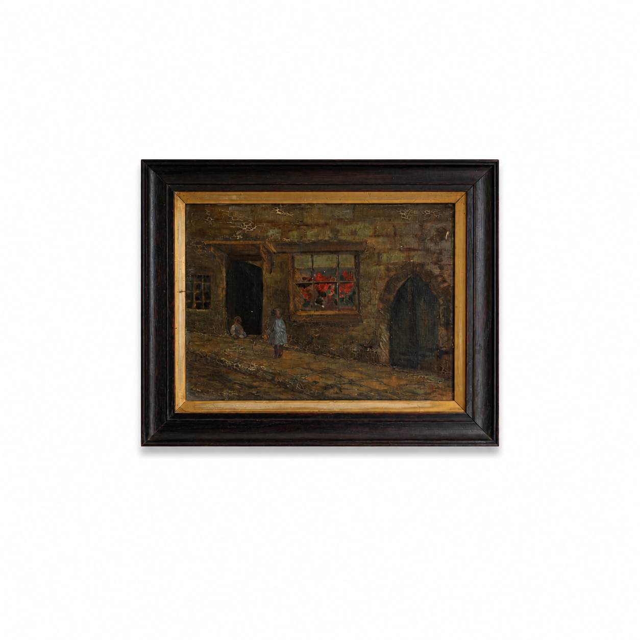 English Oil on Canvas, Children at Play, c. 1920.png