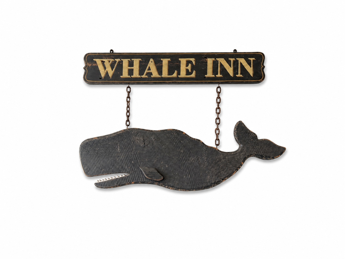 Folk Art Whale Sign