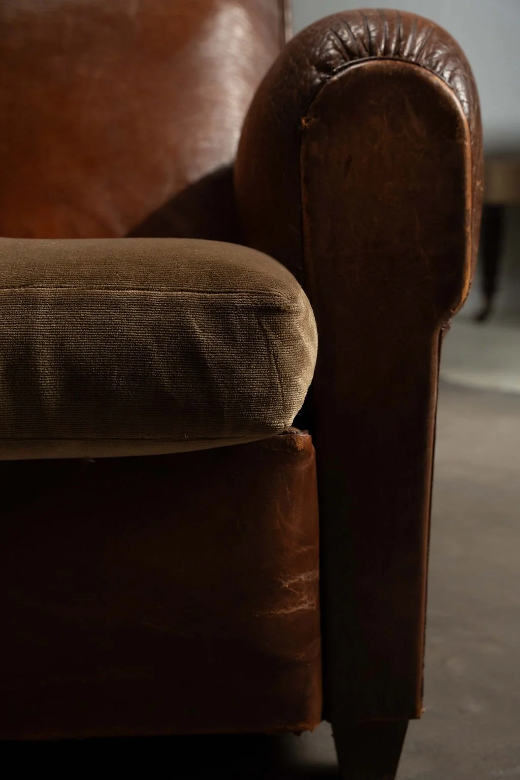 Pair French Leather Club Chair C.4.jpg