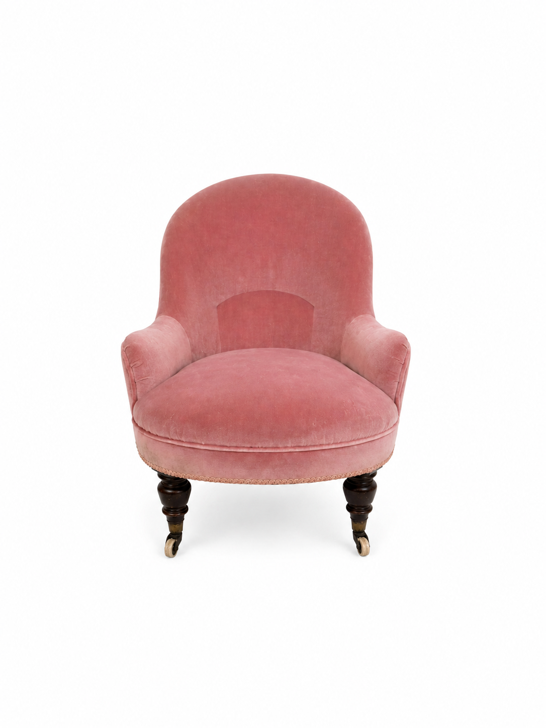 Napoleon III Chair in Pink Velvet.png