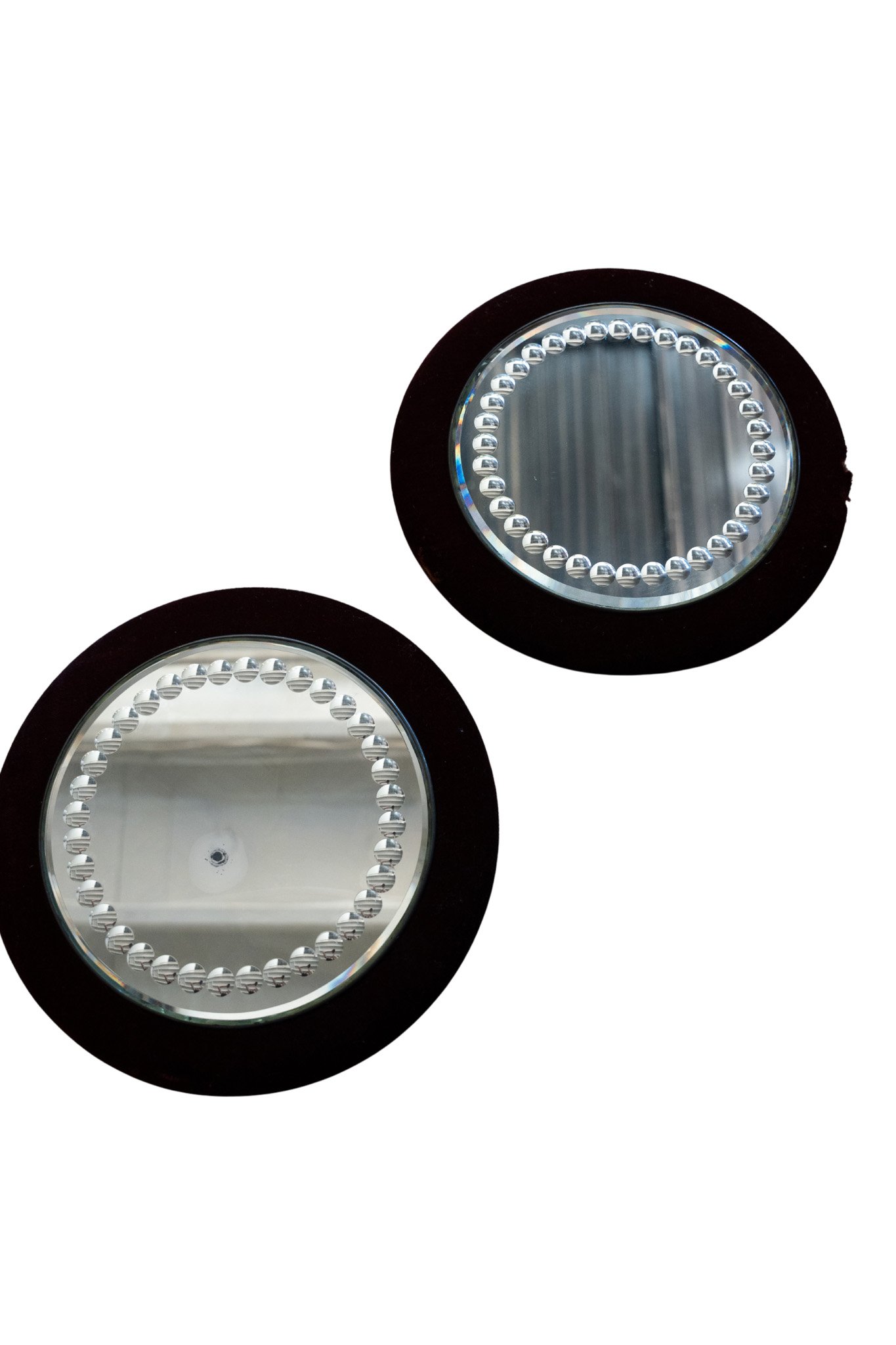 Pair of Round Gypsy Mirrors