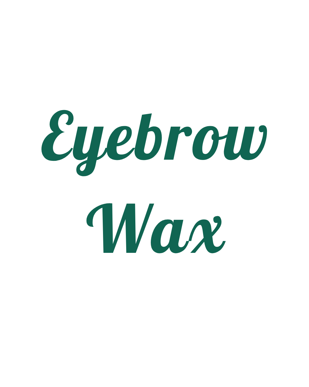 The word 'Eyebrow' written in a stylized cursive font with a shadow effect.