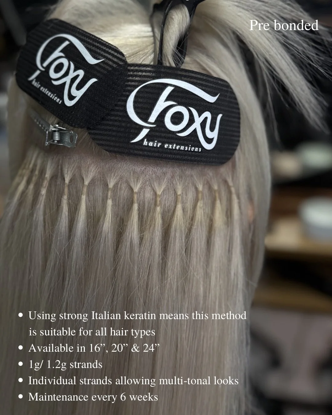 What method is your favourite?💫

Here at Foxy we have a method of extensions for everyone. If you&rsquo;re thinking about having extensions fitted but unsure where to start, book your consultation via our website!

#FoxyHairExtensions #HairExtension