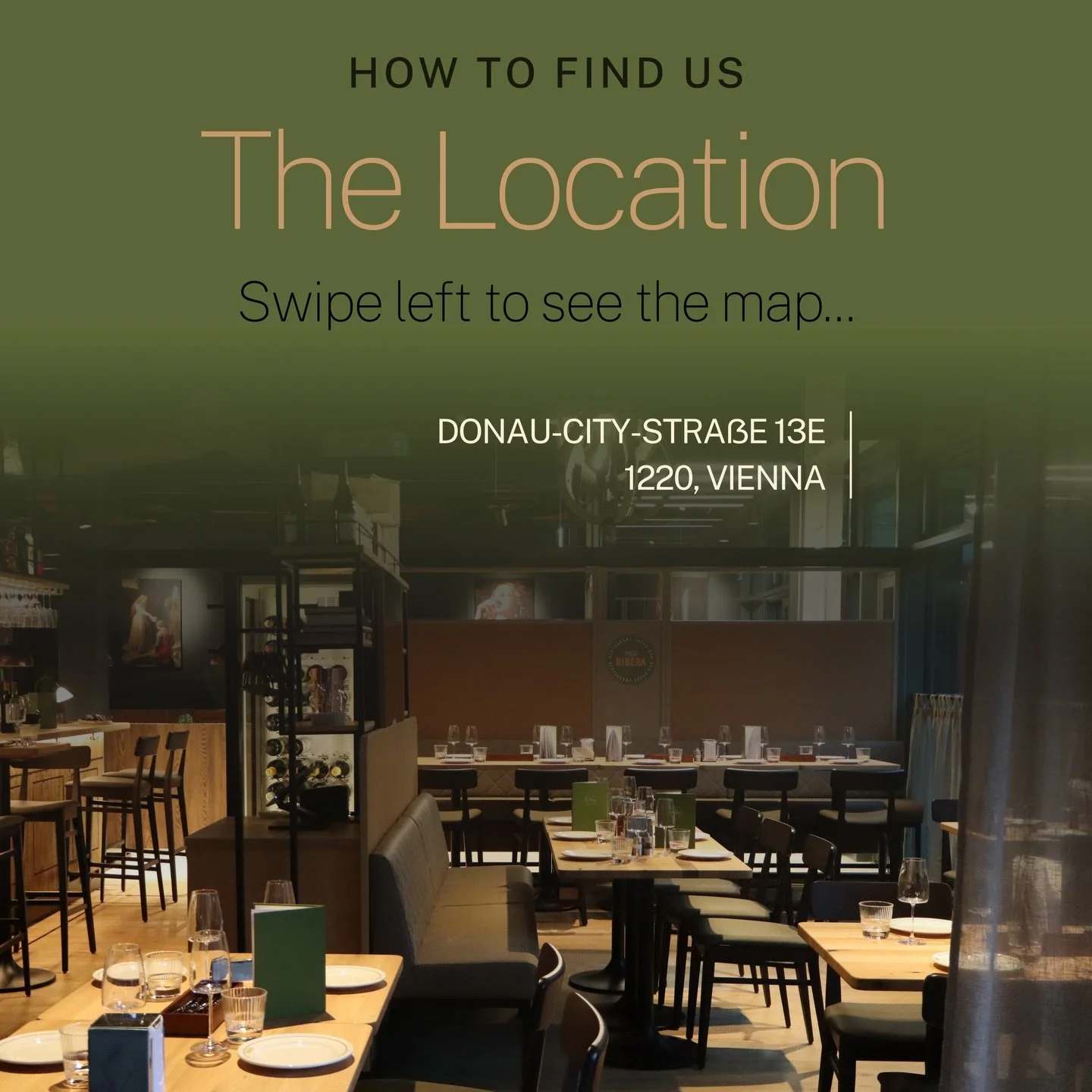 🚇 Coming by metro? We&rsquo;ve got you covered!

Paco Ribera is just a short walk from U1 Kaiserm&uuml;hlen&ndash;VIC or U1 Donauinsel (Copa Beach Exit), follow the Isidra Fabelle promenade and you&rsquo;ll be right at our doorstep. 

🚗 Coming by c