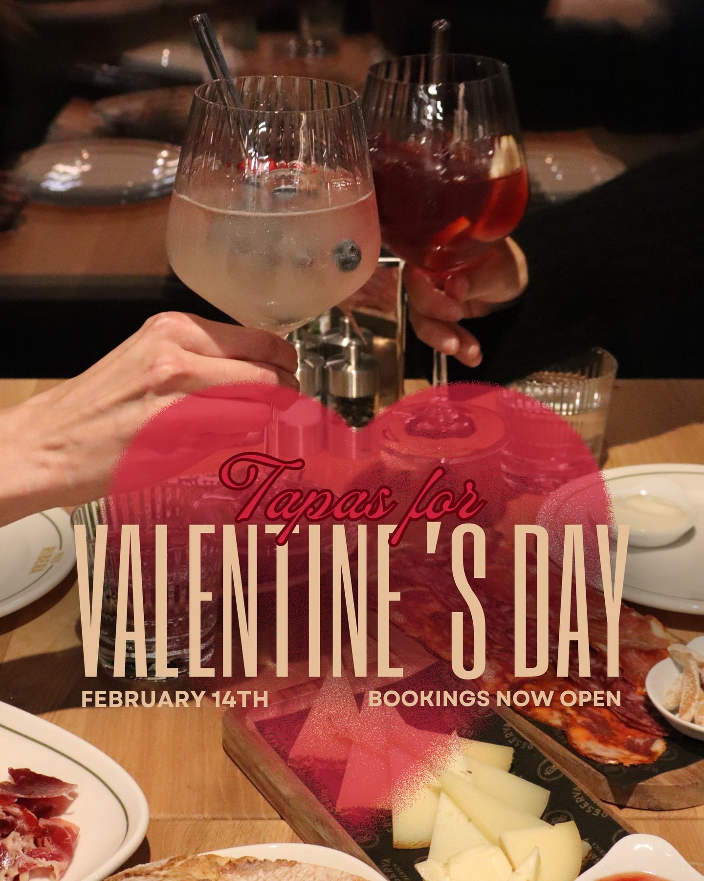 This Valentine&rsquo;s Day, slow down, share plates, and celebrate love the Spanish way &hearts;️🇪🇸✨

Book your table now.