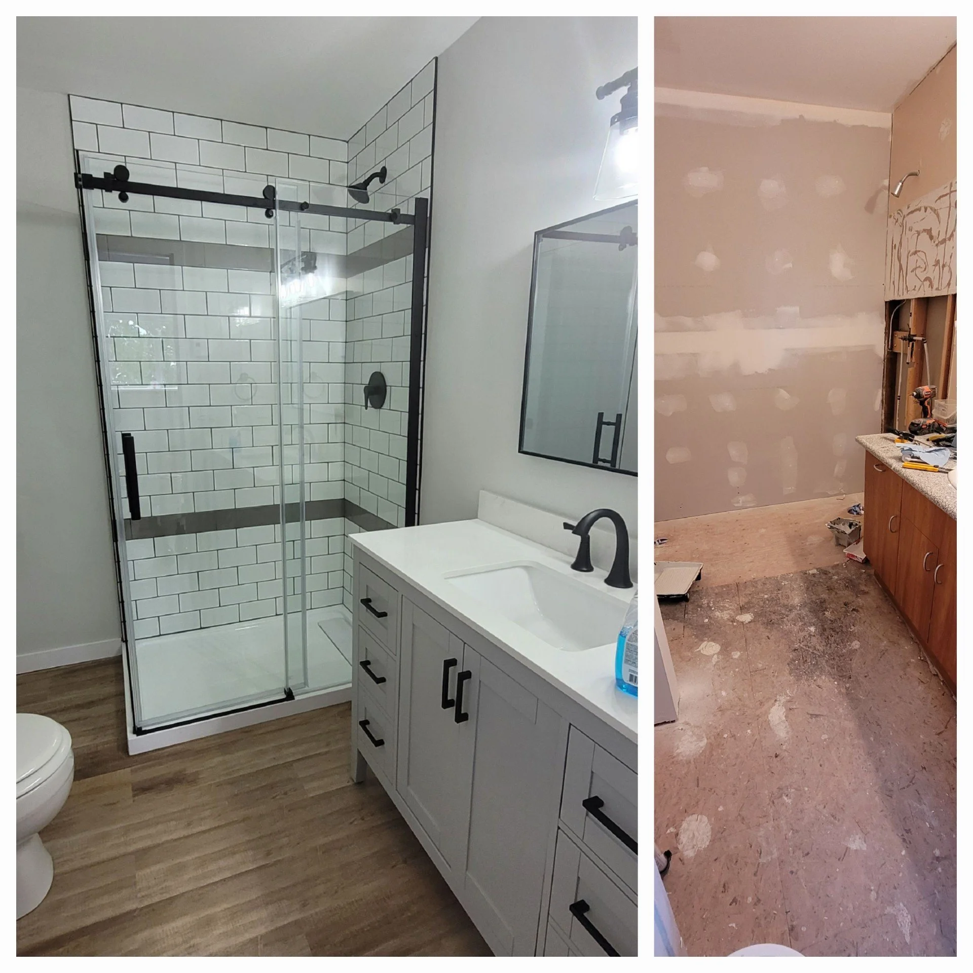 Full bathroom renovations- Flood repairs