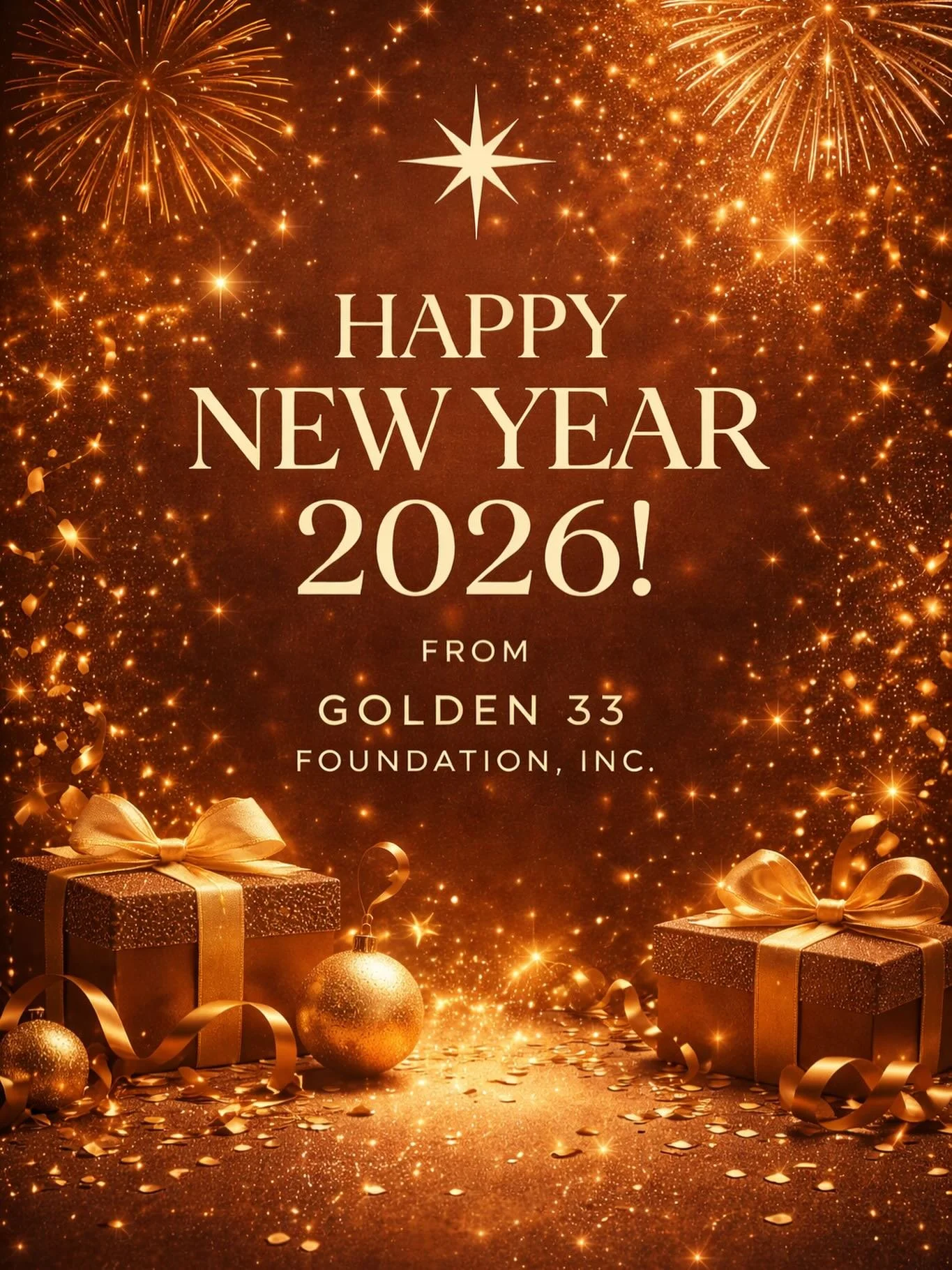 Happy New Year from Golden 33 Foundation.
Stepping into 2026 with faith, purpose, and a deeper commitment to serving our communities.
Thank you to everyone who supported, volunteered, and believed in the mission.
This year we build more, give more, a
