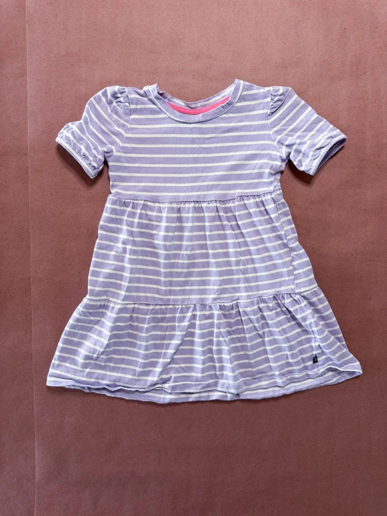 Lavender Striped Dress Size 5