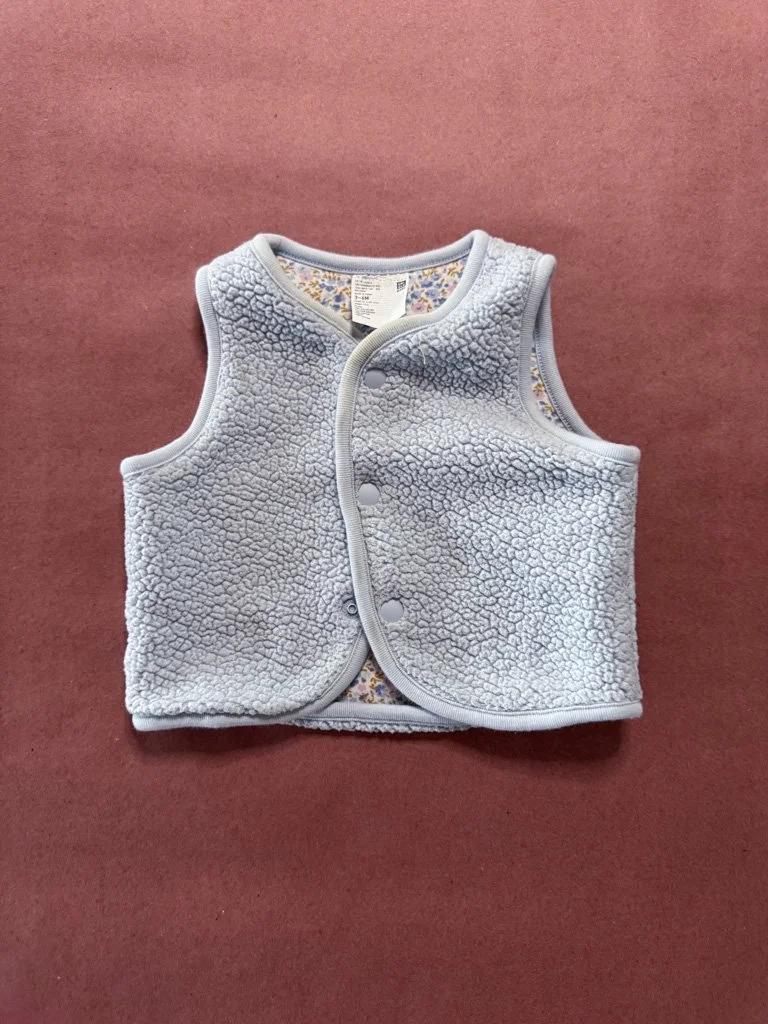 Blue Baby Vest 3-6M